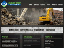 Tablet Screenshot of clearsiteindustrial.com